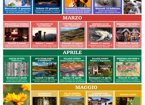 Curiosi tutto l'anno 2020 poster gennaio-giugno